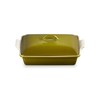Le Creuset Stoneware Heritage Rectangular Covered Casserole, 4 qt., Olive