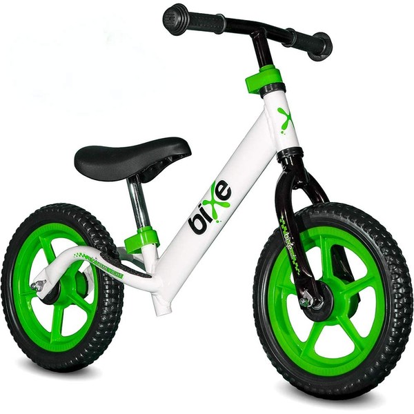 Bixe: Green (Lightweight - 4LBS) Aluminum Balance Bike for Kids and Toddlers - No Pedal Sport Training Bicycle - Bikes for 2, 3, 4, 5 Year Old