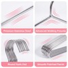 Bgtecho 10Pack Metal Coat Hangers, 16.5 in Stainless Steel Wire