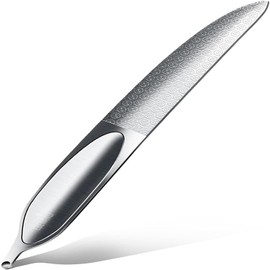 Archivo de uas del pie para uas de los pies gruesas, 4.9-pulgadas de doble cara de acero inoxidable de acero inoxidable de la ua de Metal de la Lima, 