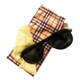 1343-G15 Unisex Polarised Driving Aviator Sunglasses Lightweight Metal Frame with Tinted Lenses - with FREE Pouch and Polishing Cloth!