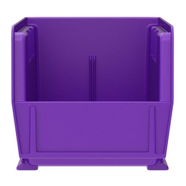 Akro-Mils 30230 AkroBins Plastic Storage Bin Hanging Stacking Containers, (11-Inch x 5-Inch x 5-Inch), Purple, (12-Pack)