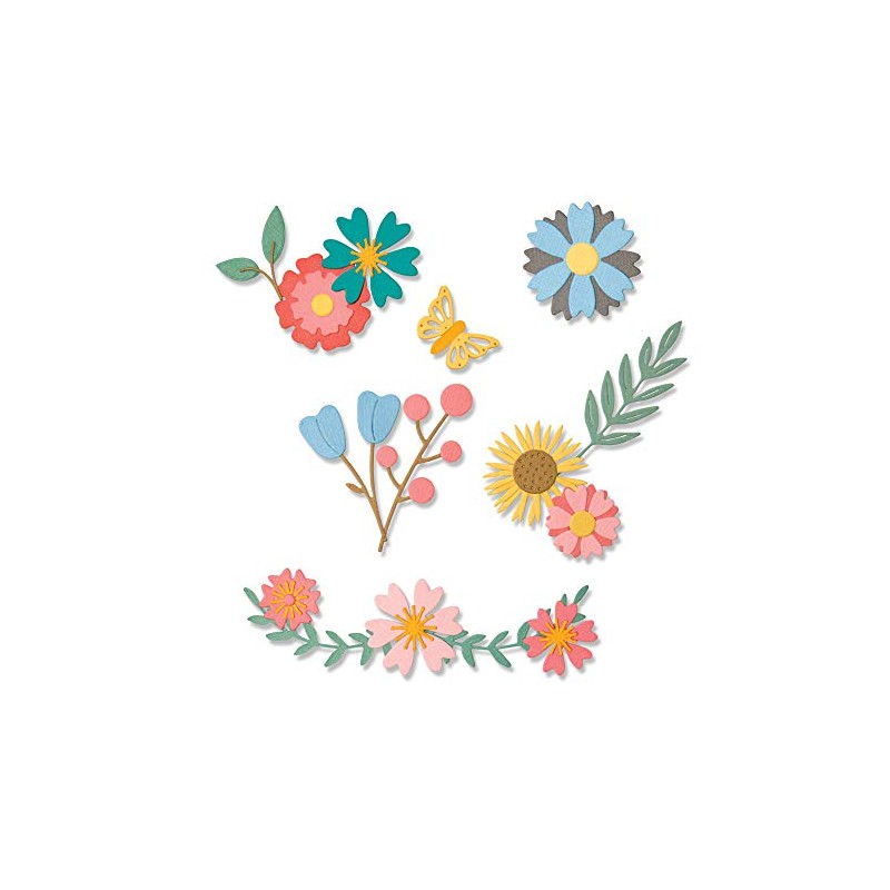 Sizzix Thinlits Die Set 20PK 664455 Petite Petals by Emily