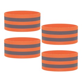 YMWALK 4PCS Hi Vis Reflective Armbands Reflective Strips,High Visibility Safety Reflective Running Gear,Reflective Wristbands for Jogging Running Walking Cycling Outdoor for Adults Children