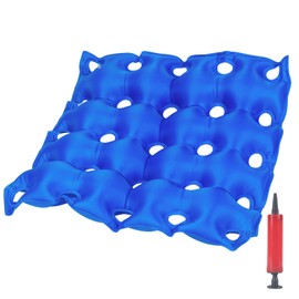 MIAOKE Medical Air Inflatable Seat Cushion for Wheelchair Office Home, Ideal for Prolonged Sitting 17.7" X 17.7"- Blue