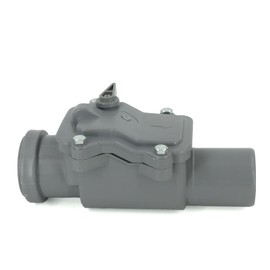 Backflow Seal Diameter DN 50 Grey | Backflow Valve with Lockable Check Valve Backflow Valve Frog Flap Drain Waste Water KG HT Pipe