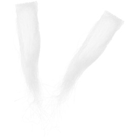 Ciieeo 2pairs Santa Masquerade Eyebrows Santa White Eyebrows Cosplay Santa Eyebrows for Christmas Masquerade Costume Party (White）