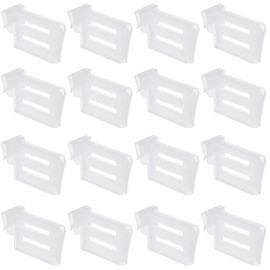 DUOHERESHUI Pack of 16 Plastic Drawer Separators, Fridge Drawer Dividers, Fridge Organiser, Fridge Divider Clip, Fridge Space Allocator, for Home Kitchen Office Supplies