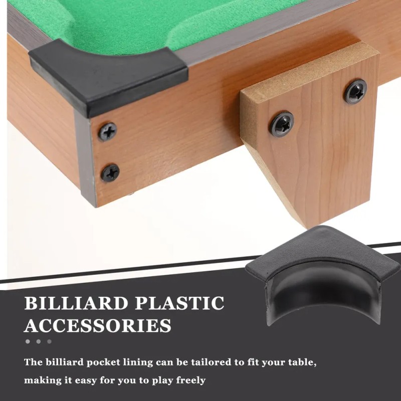2 Sets Pool Table Middle Hole Mats Tail Hole Edges