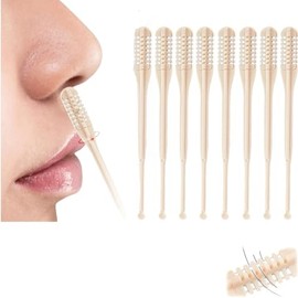 2-in-1 Nasal Hair Cutter, 2025 Double Sided Nose Hair Removal Kit, Nostril Hair Remover Tool, Portable Manual Nasal Hair Cutter, Nose Hair Trimmer with Ear Picker for Women Men (8PC)