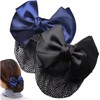 2 redecillas para moño gorros para el cabello con lazo