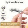 Magnetic Eyelashes with Applicator, No Glue Needed Reusable Magnetic Lashes,