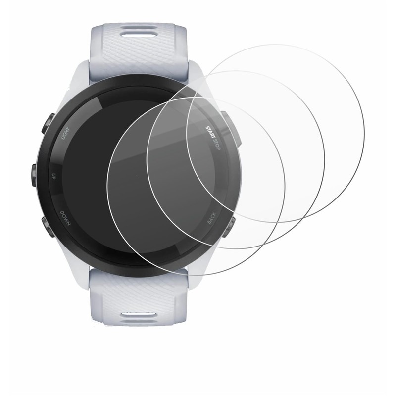 Savvies 3 Pack Glass Film compatible with Garmin Forerunner 265