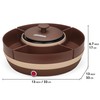JoyMech Cheese & Chocolate Fountain Machine with 4-Section Food Trays,