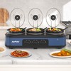 SUNVIVIPRO Triple Slow Cooker, Large Buffet Food Warmer with 3