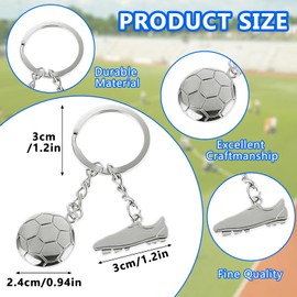 Ymapinc Mini Cute Soccer Keychain Football Keychain Backpacks Charm Keychains Hanging Bag Key Ring Small Pendant Gifts for Men Women Boys Girls