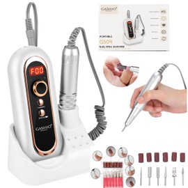 GASHIO® Wireless Nail Cutter | Manicure Pedicure Set Wireless | Nail Drill 50 W | Electric Nail File | Nail Cutter for Gel Nails | Feeder for Gel Nails | Nail Machine for Nails 30,000 u/min