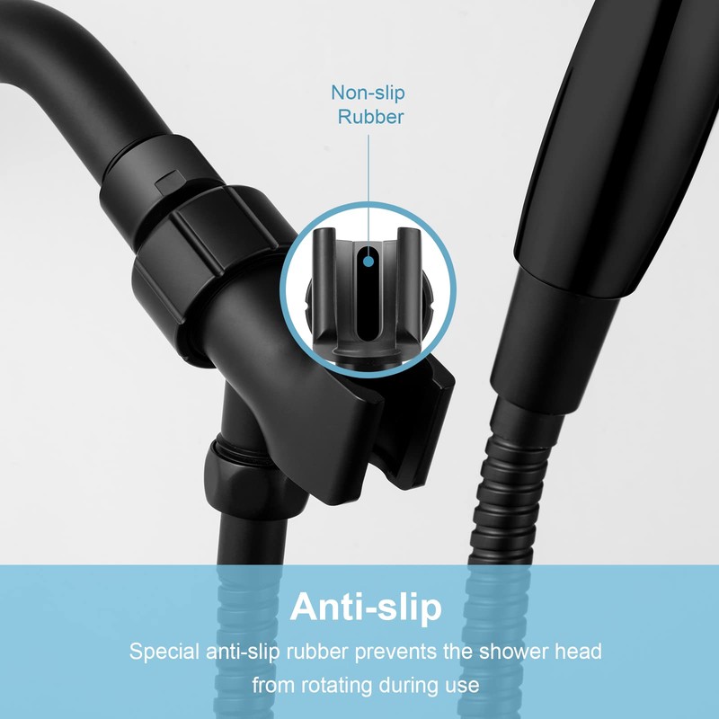 OFFO Shower Head Holder with Solid Metal Ball for Handheld