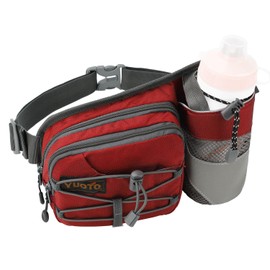 YUOTO Waist Pack with Water Bottle Holder for Running Walking Hiking Hydration Belt