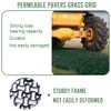 11 sq ft/4pcs Pack Permeable Pavers Grass Grid for Driveway,