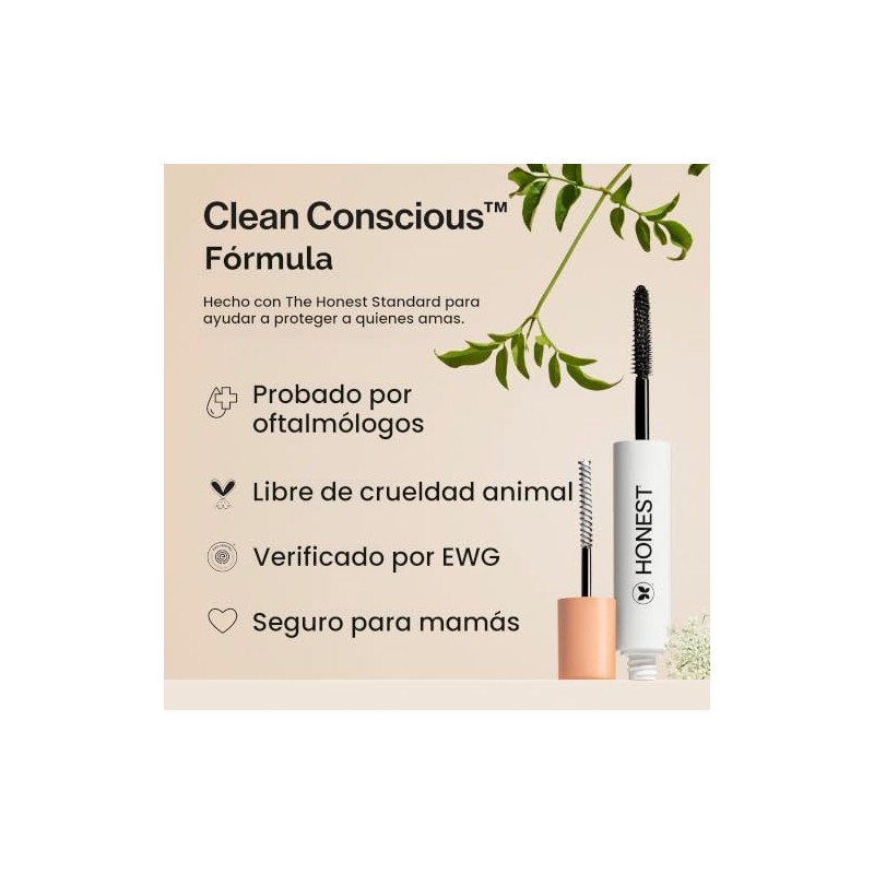The Honest Company Extreme length mascara y primer, 0.20 Fl