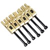 6Pcs Electric Guitar Bridge Saddle Double Locking Tremolo Metal Roller
