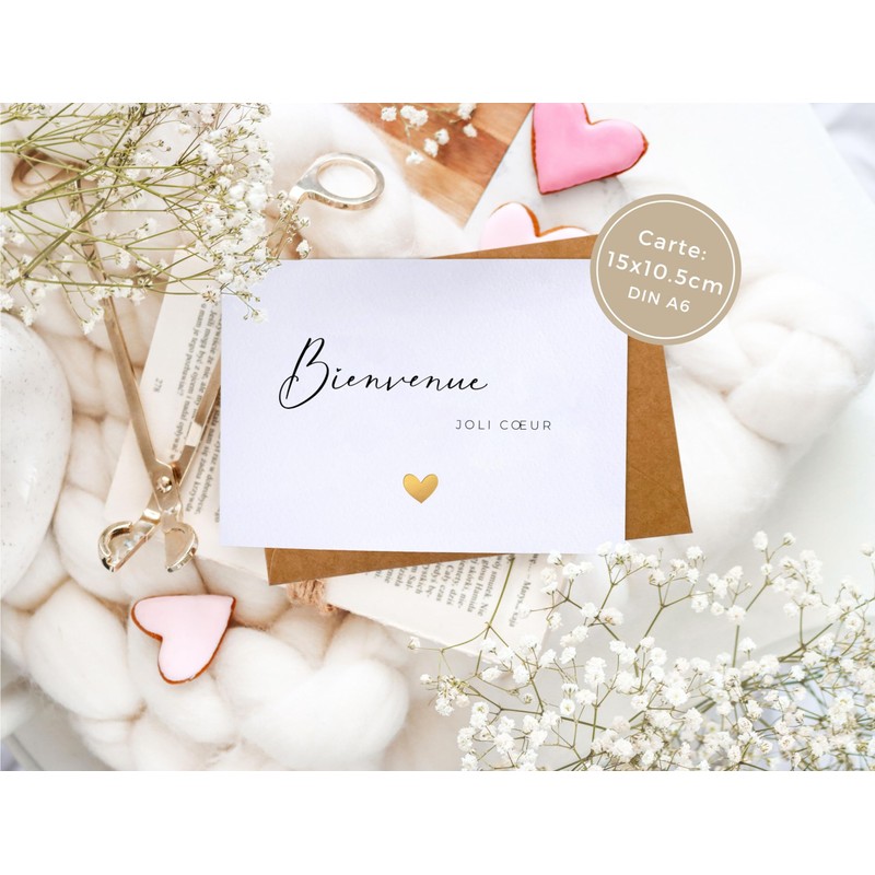 JoliCoon A6 Welcome Card with Envelope