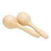 2Pcs Sand Hammer Early Education Instrument Wooden Toddler Percussion Musical