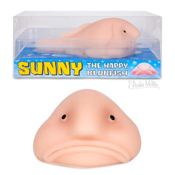 Accoutrements Sunny The Bolbfish - Novelty Toy- Squishy Toy
