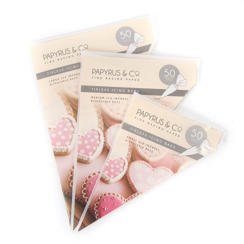 Papyrus Tipless Icing Bag 50-Pieces, 10 Inch Size