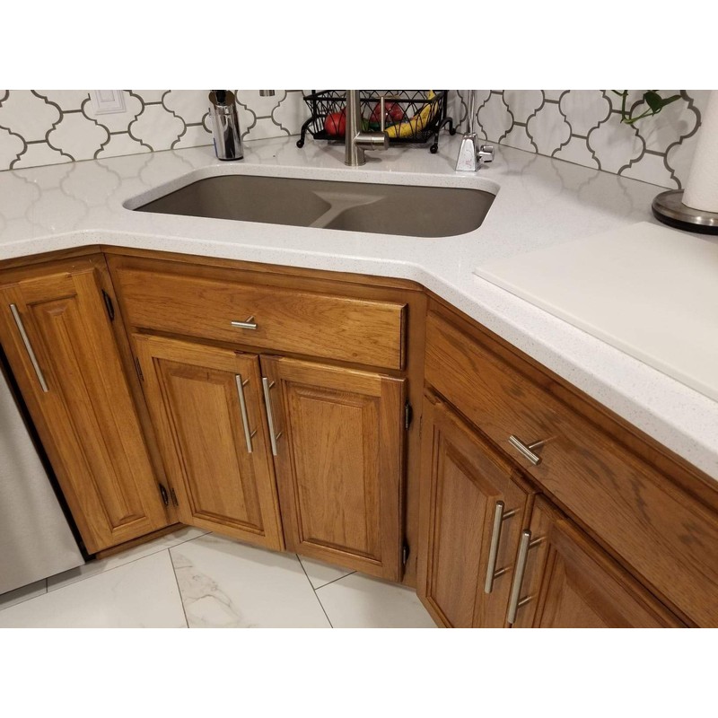 Probrico (30 Pack Cabinet Knobs 2" Overall Length Solid Stainless