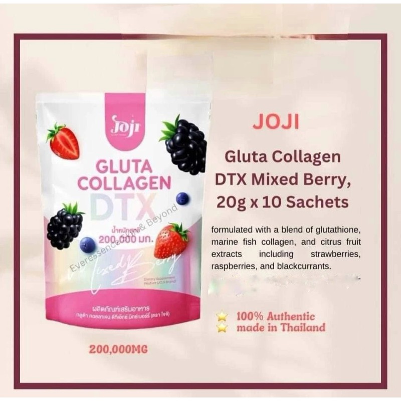 JOJI GLUTA COLLAGEN DTX Mixed Berry Anti-Aging & Skin Brightening