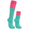 Neon Scrunch Socks Hot Pink 80s 90s Outfit for Women