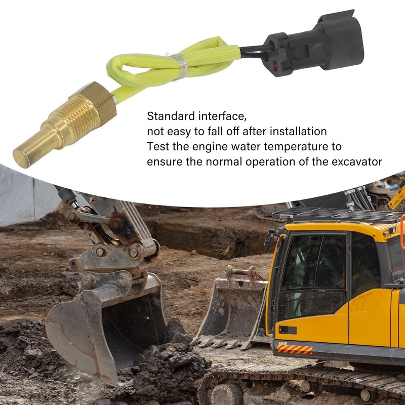 Water Temperature Sensor Brass Excavator Engine Temp Sensor 7861‑93‑3520 for