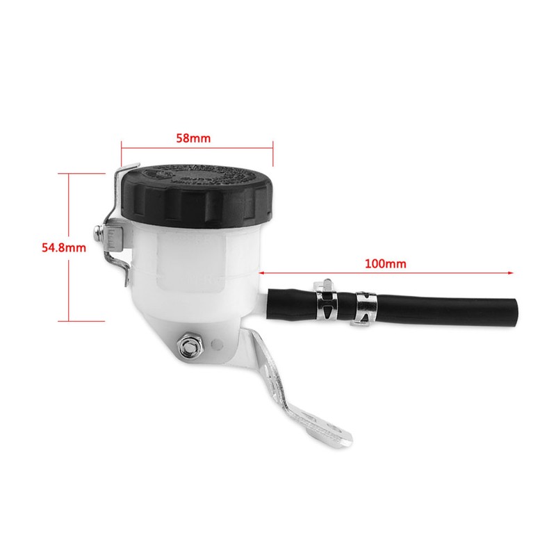 Brake Master Cylinder Oil Reservoir Fluid Bottle w/ Bracket for
