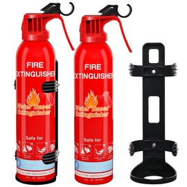 Fire Extinguisher for Home, 2 Pack Vehicle Fire Extinguishers for A B C K Fire Types, Portable Extinguisher for Car Boat Kitchen House Office Garage Marine