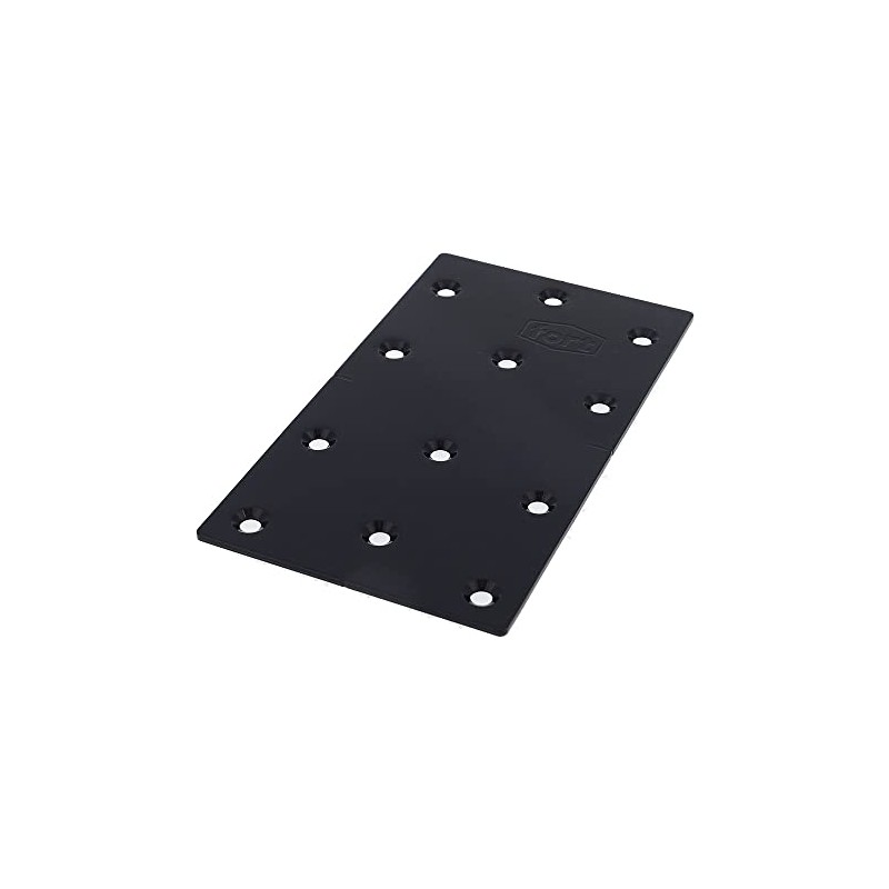 fort FRT-018 Black Painted Metal Fittings Plate P3-BK 2X82X150 Qty