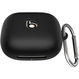 USTIYA Case for Beats Powerbeats Pro 2 Protection Cover Transparent Key Chain Strap Protection Wireless Charging (Black)