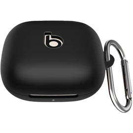 USTIYA Case for Beats Powerbeats Pro 2 Protection Cover Transparent Key Chain Strap Protection Wireless Charging (Black)