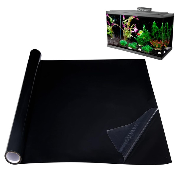Black Aquarium Background Static Cling Fish Tank Background Wallpaper Fish