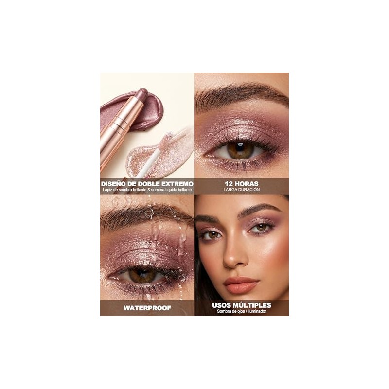 Erinde Sombra de Ojos en Crema y Sombra de Ojos