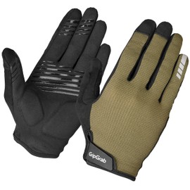 GripGrab EXPLR Padded Full Finger Summer Mountain Bike Gloves Long Cushioned MTB Gravel Biking Off-Road Cycling Glove
