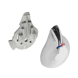 LEDBarz RP28595 Shower Knob Replacement for Delta Faucet Water Temperature Monitoring Control Handle with Cover,Shower Plumbing Repair kit for Delta,Chrome