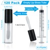 LDHHYH 120 Pack 10 ml Clear Mini Lip Gloss Tube,