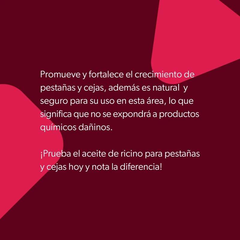 Aceite De Ricino Puro, 100% Natural, Para Pestañas Y Cejas