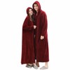 Oksun Womens Hooded Fleece Robe: Full Length Cozy Zipper Bathrobe