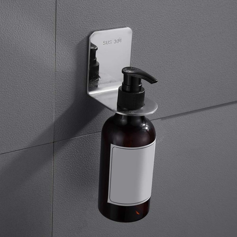 2Pcs Soap Bottle Dispenser Holder Wall Mounted, Stainless Steel Soap