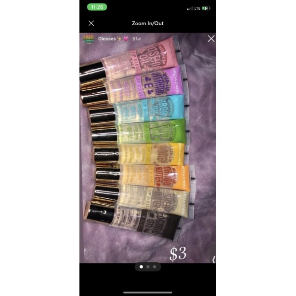 Broadway Lip Gloss 8 Diff Flavors Mix & Match Have