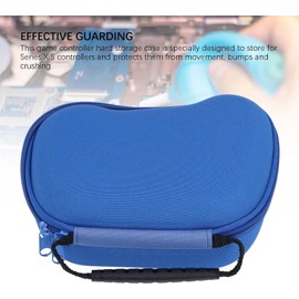 Estuche de Almacenamiento para Controlador de Juegos, Portátil de Nailon Duro con Cremallera Metálica, Estuche Protector para Controladores Serie X S (BLUE)