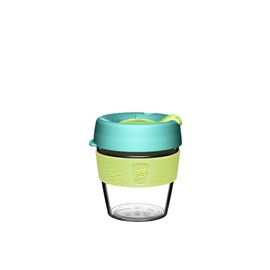 KeepCup Original, Lightweight and Clear Plastic Reusable Coffee Cup with Splashproof Sipper Lid - Small 8oz/227ml - Matcha